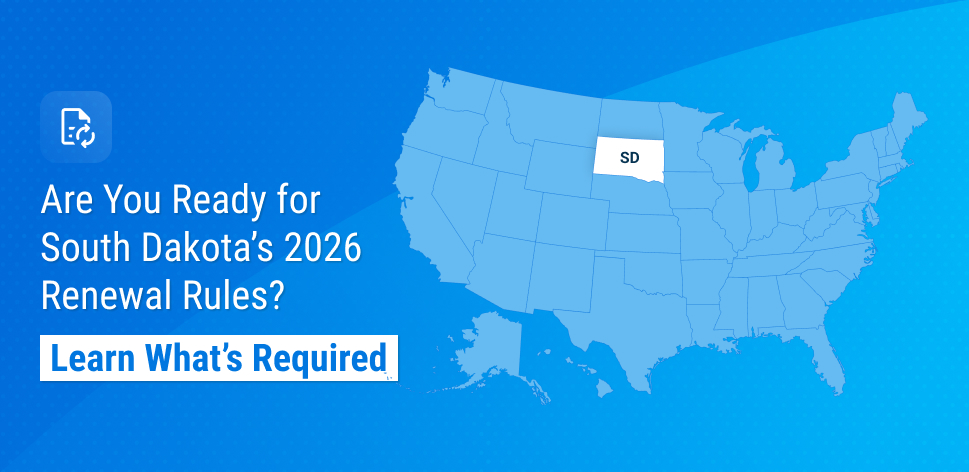 South Dakota Sets Requirements for 2026 Company Appointment Renewals