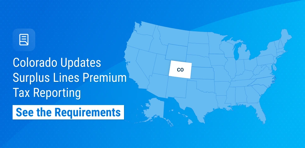 Colorado Clarifies Non-Admitted Insurance Premium Tax Reporting
