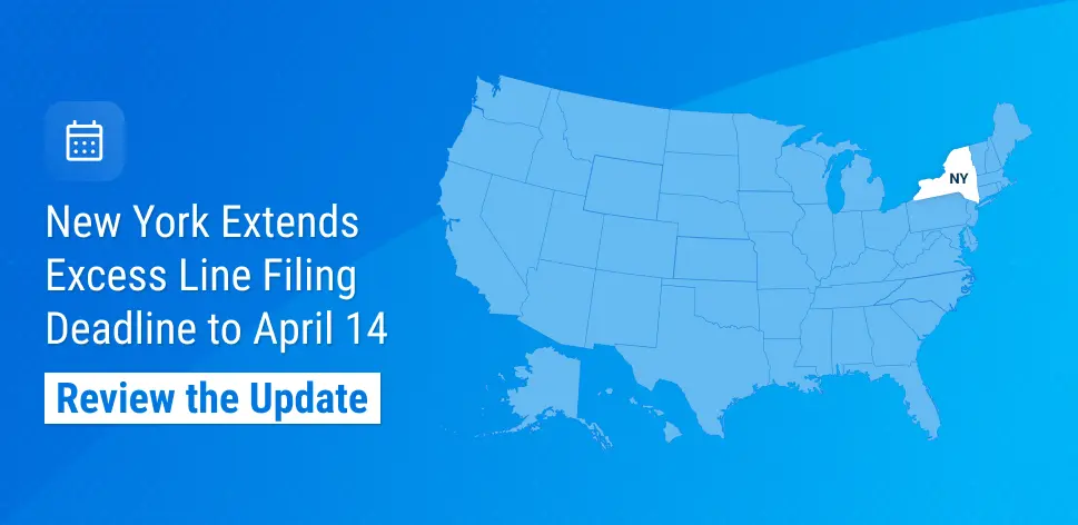 New York Allows 30-Day Grace Period for Excess Line Broker Tax Filing