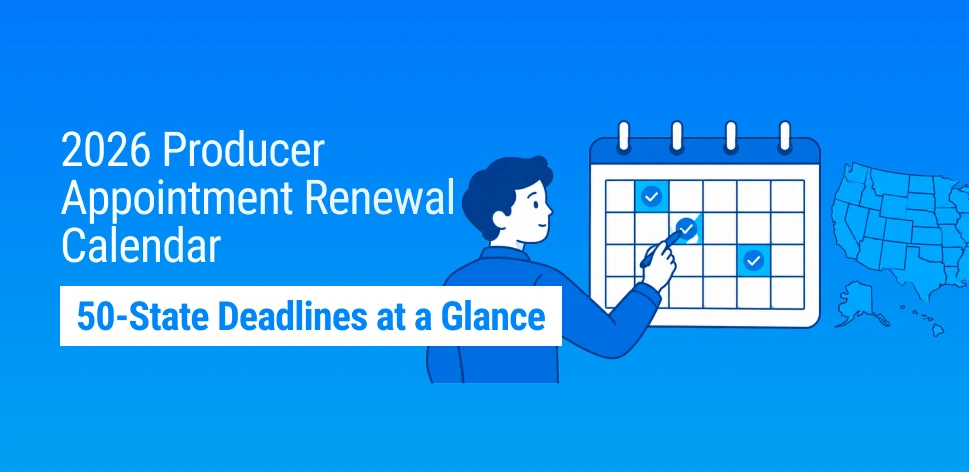50 State Insurance Producer Appointment Renewal Calendar for 2026